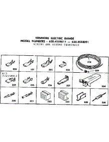 Wiring And Wiring Terminals parts for Kenmore Range 628.4558091 (6284558091, 628 4558091) from AppliancePartsPros.com