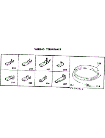 Wiring And Wiring Terminals parts for Kenmore Range 628.6207910 (6286207910, 628 6207910) from AppliancePartsPros.com