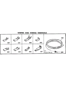 Wiring And Wiring Terminals parts for Kenmore Range 628.6257810 (6286257810, 628 6257810) from AppliancePartsPros.com