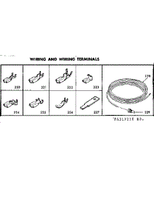 Wiring And Wiring Terminals parts for Kenmore Range 628.6327240 (6286327240, 628 6327240) from AppliancePartsPros.com
