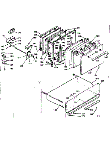 Door, Latch Mechanism & Drawer parts for Kenmore Range 628.6417360 (6286417360, 628 6417360) from AppliancePartsPros.com