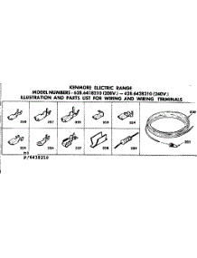 Wiring And Wiring Terminals parts for Kenmore Range 628.6418210 (6286418210, 628 6418210) from AppliancePartsPros.com
