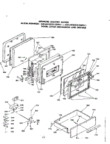Door, Latch Mechanism And Drawer parts for Kenmore Range 628.6418210 (6286418210, 628 6418210) from AppliancePartsPros.com