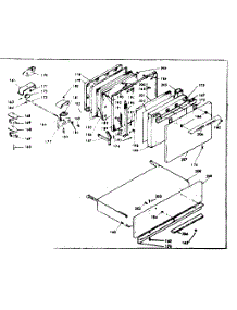 Door, Latch Mechanism And Drawer parts for Kenmore Range 628.6427321 (6286427321, 628 6427321) from AppliancePartsPros.com