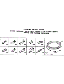 Wiring And Wiring Terminals parts for Kenmore Range 628.6427911 (6286427911, 628 6427911) from AppliancePartsPros.com