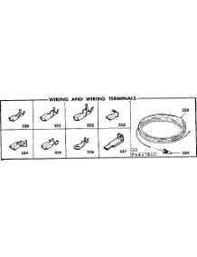 Wiring And Wiring Terminals parts for Kenmore Range 628.6447810 (6286447810, 628 6447810) from AppliancePartsPros.com