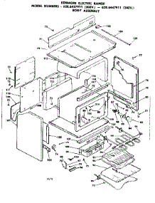 Body Assembly parts for Kenmore Range 628.6447911 (6286447911, 628 6447911) from AppliancePartsPros.com