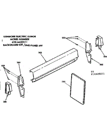 Optional Backguard Kit / End Panel Kit parts for Kenmore Range 628.6628311 (6286628311, 628 6628311) from AppliancePartsPros.com