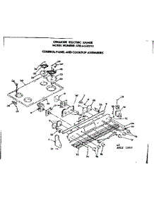 Control Panel & Cooktop Assemblies parts for Kenmore Range 628.6658311 (6286658311, 628 6658311) from AppliancePartsPros.com