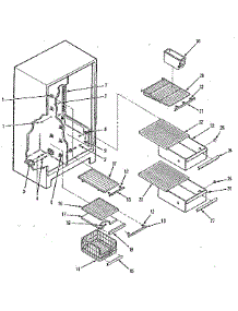 Shelf Parts parts for Kenmore Refrigerator 628.7631640 (6287631640, 628 7631640) from AppliancePartsPros.com