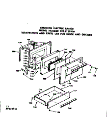Door And Drawer parts for Kenmore Range 628.9127910 (6289127910, 628 9127910) from AppliancePartsPros.com