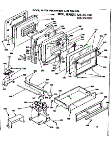 Door, Latch Mechanism And Drawer parts for Kenmore Range 628.9367811 (6289367811, 628 9367811) from AppliancePartsPros.com