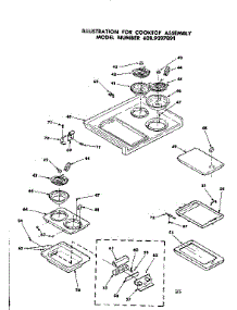 Cooktop Assembly parts for Kenmore Range 628.9397891 (6289397891, 628 9397891) from AppliancePartsPros.com