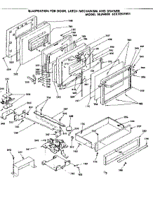 Door, Latch Mechanism And Drawer parts for Kenmore Range 628.9397891 (6289397891, 628 9397891) from AppliancePartsPros.com