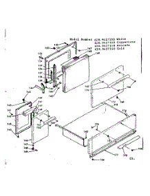 Doors And Drawer parts for Kenmore Range 628.9427140 (6289427140, 628 9427140) from AppliancePartsPros.com