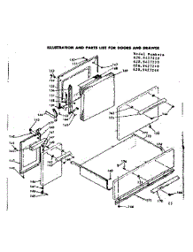 Doors & Drawer parts for Kenmore Range 628.9427240 (6289427240, 628 9427240) from AppliancePartsPros.com