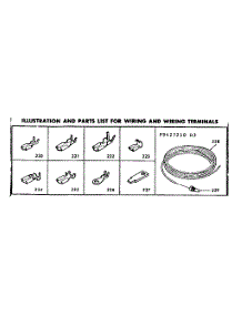 Wiring & Wiring Terminals parts for Kenmore Range 628.9427240 (6289427240, 628 9427240) from AppliancePartsPros.com