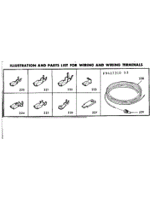 Wiring And Wiring Terminals parts for Kenmore Range 628.9427340 (6289427340, 628 9427340) from AppliancePartsPros.com