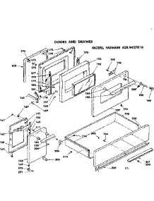Doors And Drawer parts for Kenmore Range 628.9427810 (6289427810, 628 9427810) from AppliancePartsPros.com