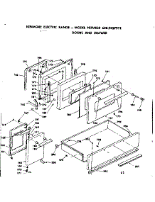 Doors And Drawer parts for Kenmore Range 628.9427911 (6289427911, 628 9427911) from AppliancePartsPros.com