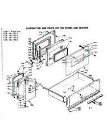 Doors & Drawer parts for Kenmore Range 628.9447220 (6289447220, 628 9447220) from AppliancePartsPros.com