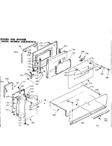 Doors And Drawer parts for Kenmore Range 628.9447610 (6289447610, 628 9447610) from AppliancePartsPros.com