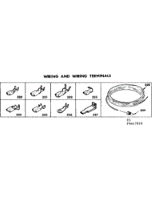 Wiring And Wiring Terminals parts for Kenmore Range 628.9447810 (6289447810, 628 9447810) from AppliancePartsPros.com