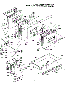 Doors, Latch Mechanism And Drawer parts for Kenmore Range 628.9467910 (6289467910, 628 9467910) from AppliancePartsPros.com