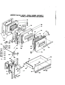 Doors, Latch Mechanism And Drawer parts for Kenmore Range 628.9468211 (6289468211, 628 9468211) from AppliancePartsPros.com