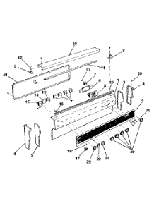 Control Panel parts for Kenmore Range 628.9468891 (6289468891, 628 9468891) from AppliancePartsPros.com