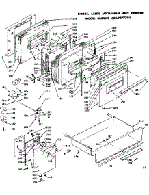 Doors, Latch Mechanism & Drawer parts for Kenmore Range 628.9477710 (6289477710, 628 9477710) from AppliancePartsPros.com