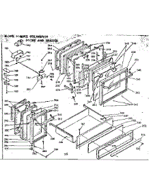 Doors And Drawer parts for Kenmore Range 628.9487619 (6289487619, 628 9487619) from AppliancePartsPros.com