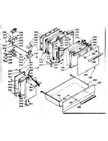 Doors, Latch Mechanism And Drawer parts for Kenmore Range 628.9497001 (6289497001, 628 9497001) from AppliancePartsPros.com