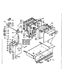 Doors, Latch Mechanism & Drawer parts for Kenmore Range 628.9497360 (6289497360, 628 9497360) from AppliancePartsPros.com