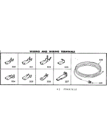 Wiring And Wiring Terminals parts for Kenmore Range 628.9497610 (6289497610, 628 9497610) from AppliancePartsPros.com