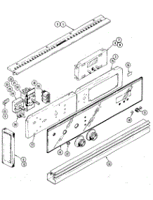Control Panel parts for Kenmore Wall Oven 629.21238 (62921238, 629 21238) from AppliancePartsPros.com