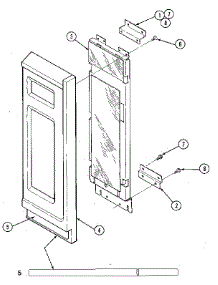 Control Panel Upper Oven parts for Kenmore Wall Oven 629.21336 (62921336, 629 21336) from AppliancePartsPros.com
