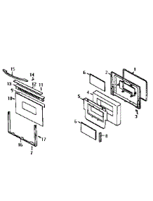 Door (Serial Prefix 11) parts for Kenmore Range 6294576 from AppliancePartsPros.com