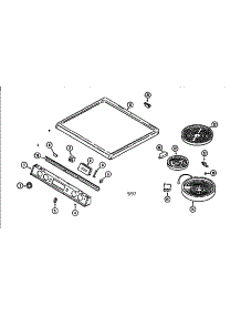 Top Assembly parts for Kenmore Range 629.45765690 (62945765690, 629 45765690) from AppliancePartsPros.com