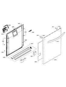 Door Assy parts for Kenmore Dishwasher 630.13912010 (63013912010, 630 13912010) from AppliancePartsPros.com