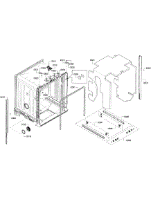 Cabinet parts for Kenmore Dishwasher 630.13913011 (63013913011, 630 13913011) from AppliancePartsPros.com