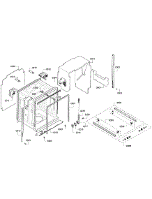 Cabinet parts for Kenmore Dishwasher 630.13953011 (63013953011, 630 13953011) from AppliancePartsPros.com