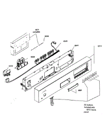 Control Panel parts for Kenmore Dishwasher 630.16303400 (63016303400, 630 16303400) from AppliancePartsPros.com