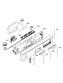 Control Panel parts for Kenmore Dishwasher 630.16304400 (63016304400, 630 16304400) from AppliancePartsPros.com