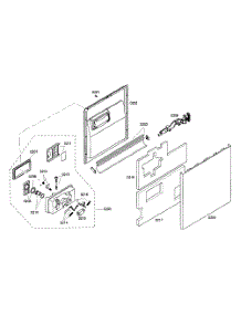 Door Assy parts for Kenmore Dishwasher 630.16304405 (63016304405, 630 16304405) from AppliancePartsPros.com