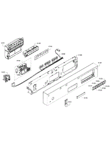 Control  Panel parts for Kenmore Dishwasher 630.77932011 (63077932011, 630 77932011) from AppliancePartsPros.com