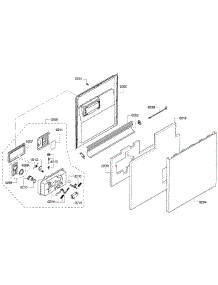 Door Assy parts for Kenmore Dishwasher 630.77932011 (63077932011, 630 77932011) from AppliancePartsPros.com