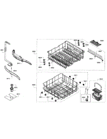 Baskets parts for Kenmore Dishwasher 630.77943011 (63077943011, 630 77943011) from AppliancePartsPros.com