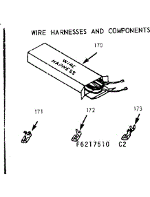 Wire Harness And Components parts for Kenmore Range 647.6317510 (6476317510, 647 6317510) from AppliancePartsPros.com