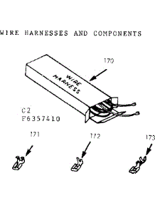 Wire Harnesses And Components parts for Kenmore Range 647.6357410 (6476357410, 647 6357410) from AppliancePartsPros.com